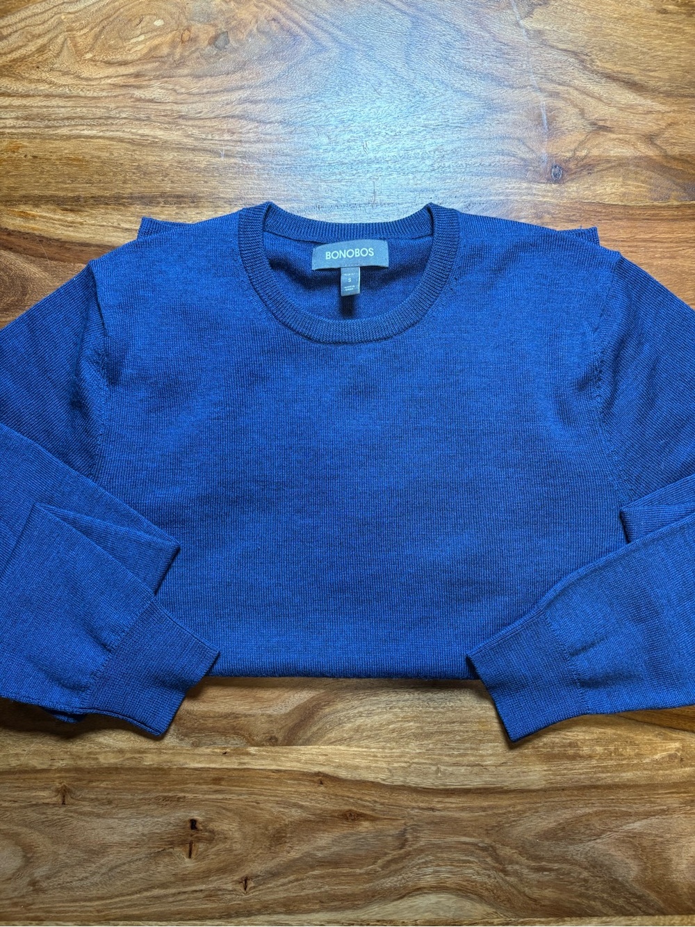 Bonobos Men’s Bright Blue Crewneck Sweater - Picture 8 of 8